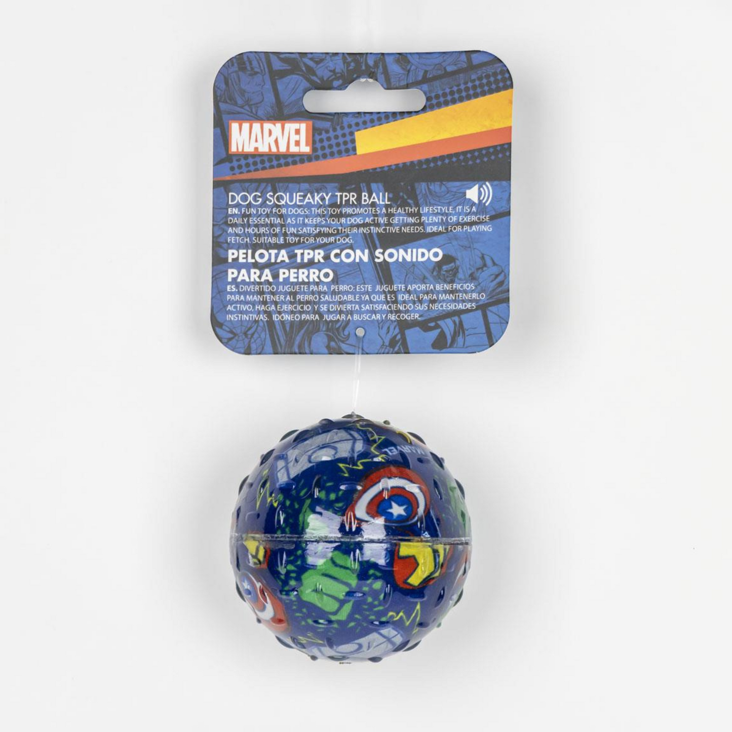 Marvel Avengers Squeaky Dog Ball Toy