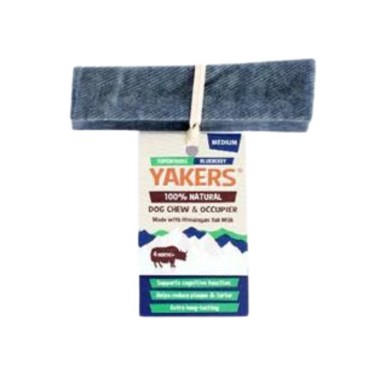 Yakers Dog Chew Blueberry Flavour Medium 70g & Extra Large 140g