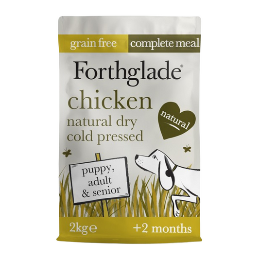 Forthglade Dog Food Cold Pressed Dry Gluten Free Chicken With Sweet Potato, 2kg