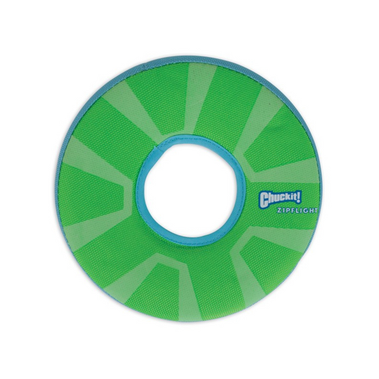 Chuckit! Max Glow Zipflight, Glow-in-the-Dark Flying Disc for Dogs Medium, 21cm