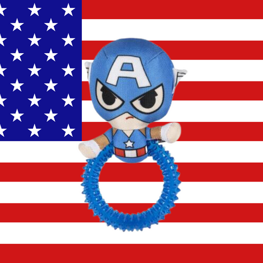 Captain America Dog Toy