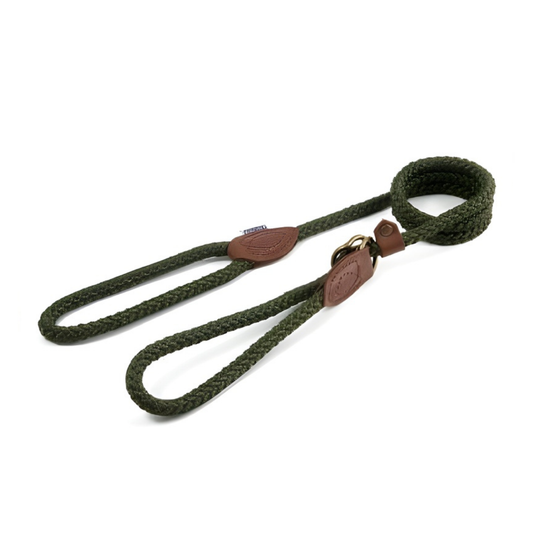 Ancol Heritage Green Slip lead with halter 1.5 Metre