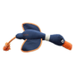House of Paws Navy Duck Canvas Thrower Dog Toy