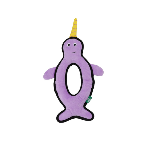 Beco Narwhal Recycled Rough and Tough Dog Toy