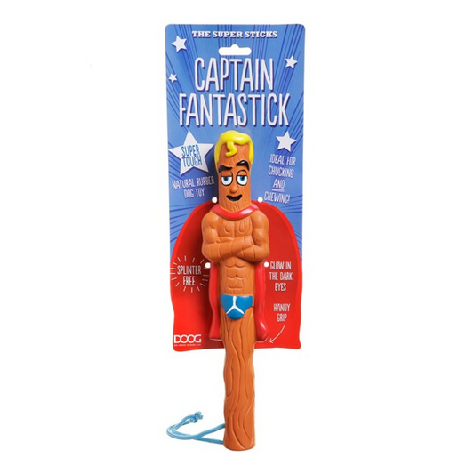 Doog Captain Fantastic Strong Dog Toy Stick, Safer Alternative to Real Sticks