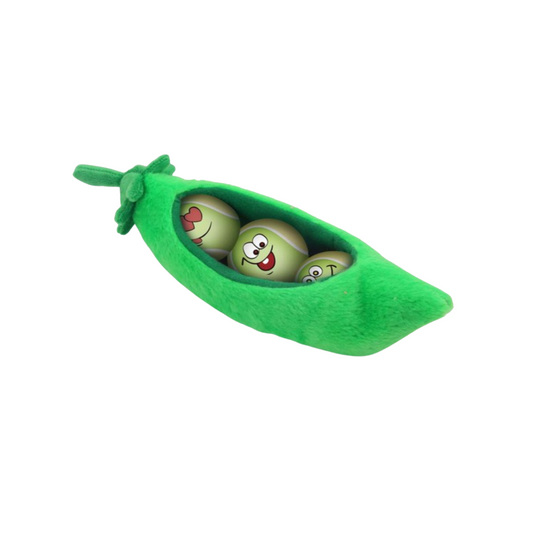 All For Paws Set of 3 Balls in a Pea Pod Dog Toy