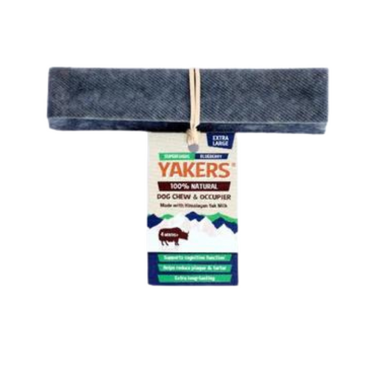 Yakers Dog Chew Blueberry Flavour Medium 70g & Extra Large 140g