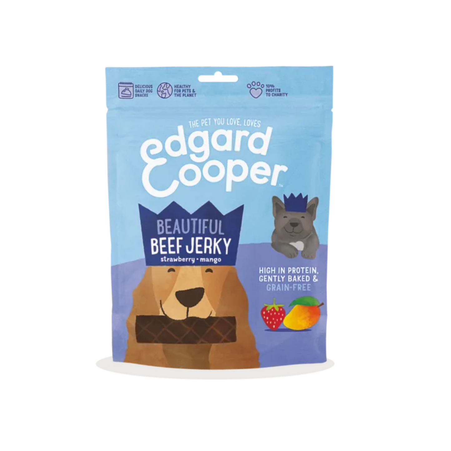 Edgard & Cooper Beef Jerky Dog Treats 150g