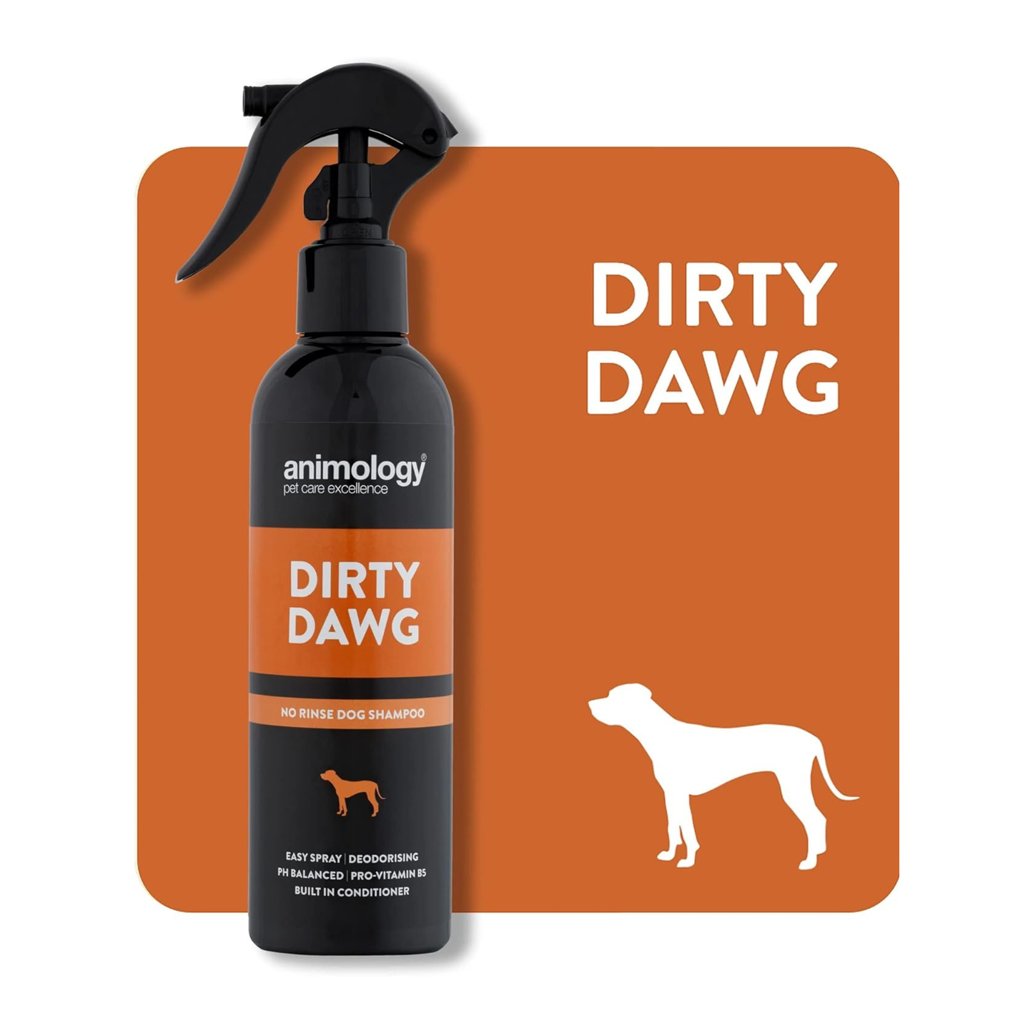 Animology Dirty Dawg No Rinse Shampoo 250ml