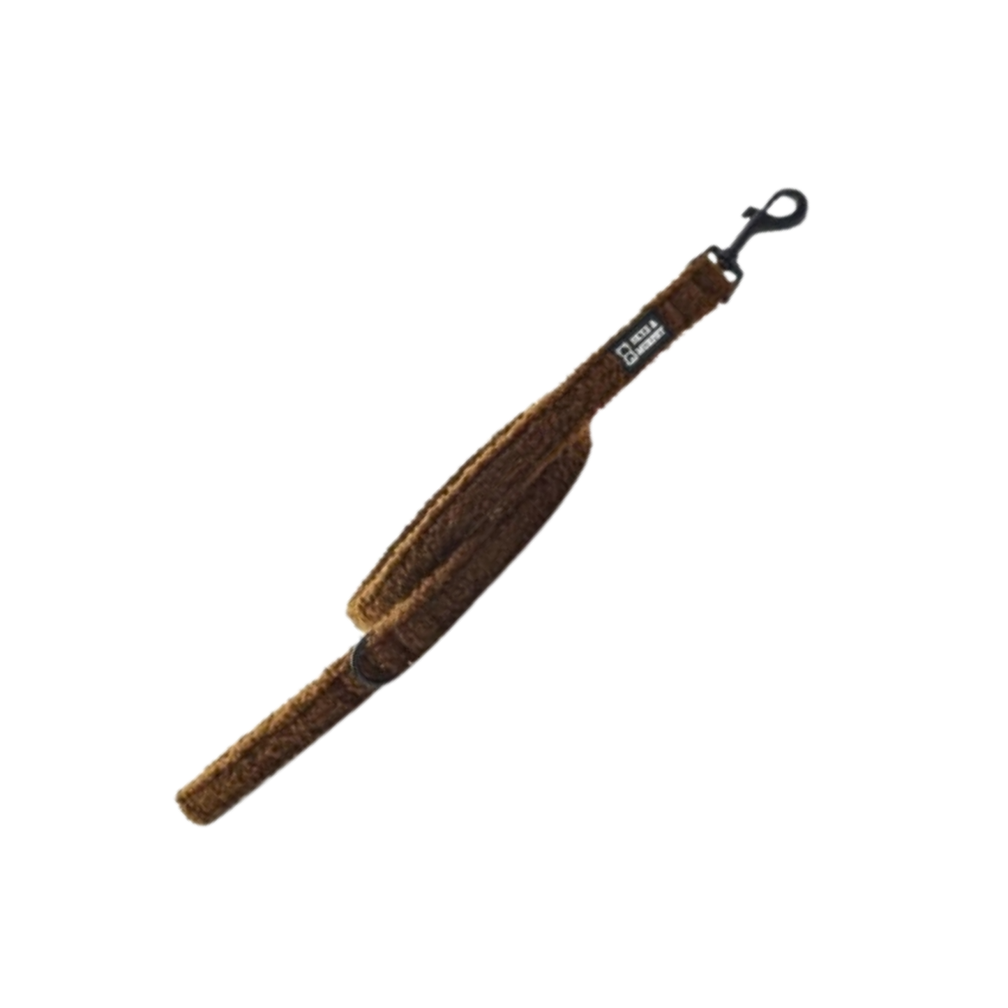 HugglePets Skye & Murphy Teddy Dog Lead, Espresso, Soft Teddy Fleece, 100cm