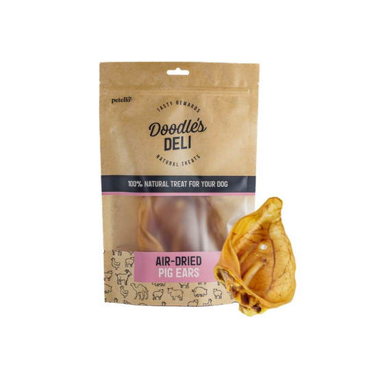 Doodles Deli Air Dried Pig Ears, 100g