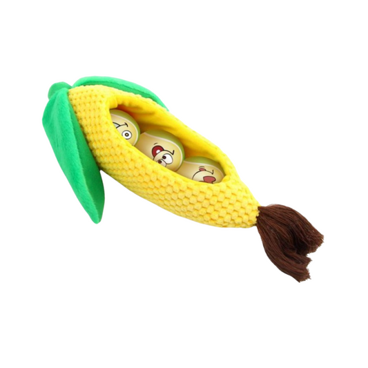 All For Paws Set of 3 Balls in a Corn Pod Dog Toy