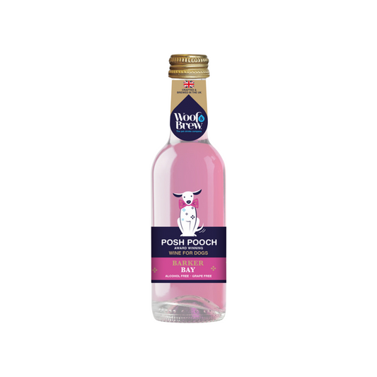 Woof & Brew Rosé Wine For Dogs, Alcohol Free, Barker Bay, 250ml