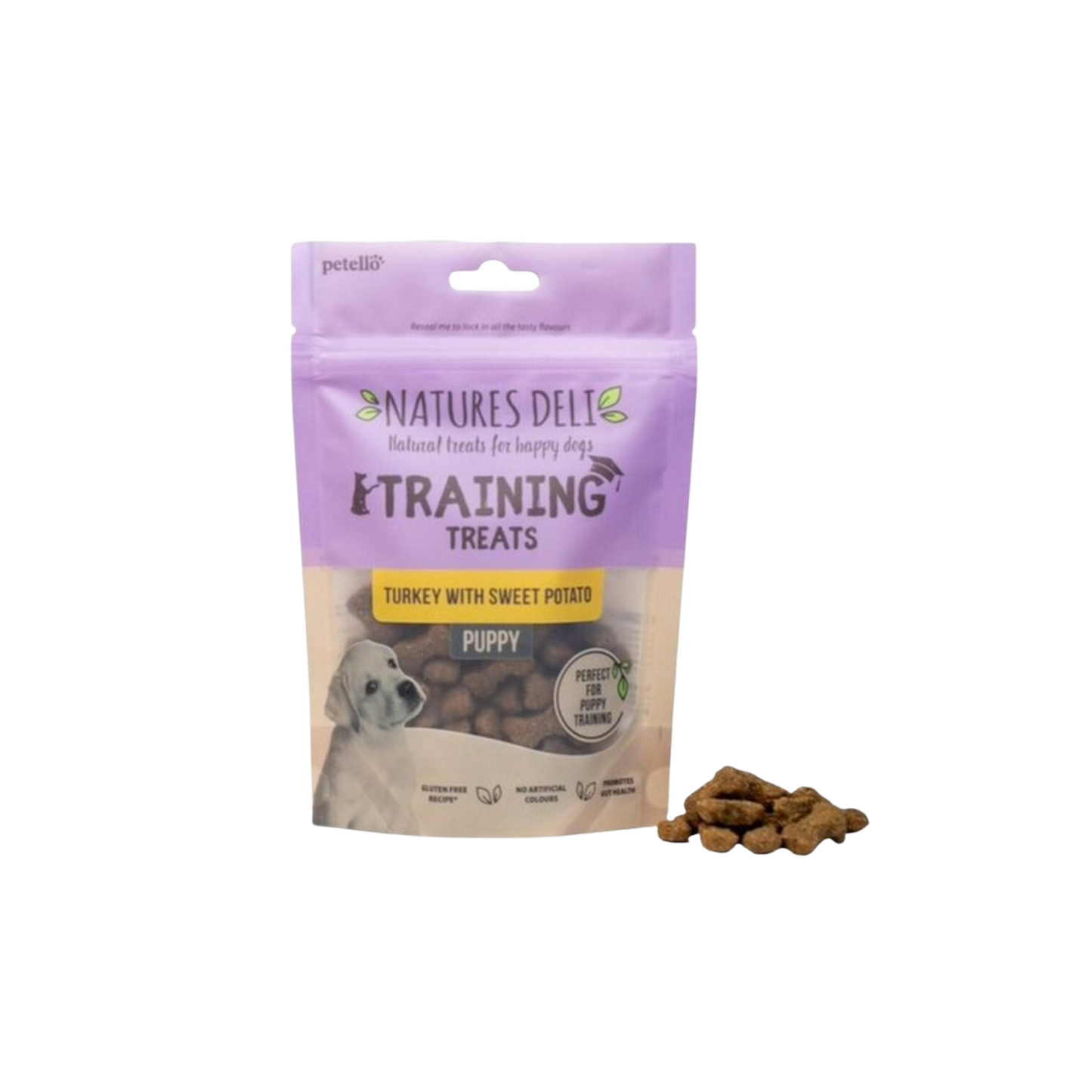 Natures Deli Puppy Training Treats Turkey With Sweet Potato 100g