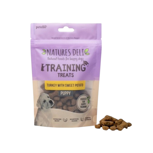 Natures Deli Puppy Training Treats Turkey With Sweet Potato 100g