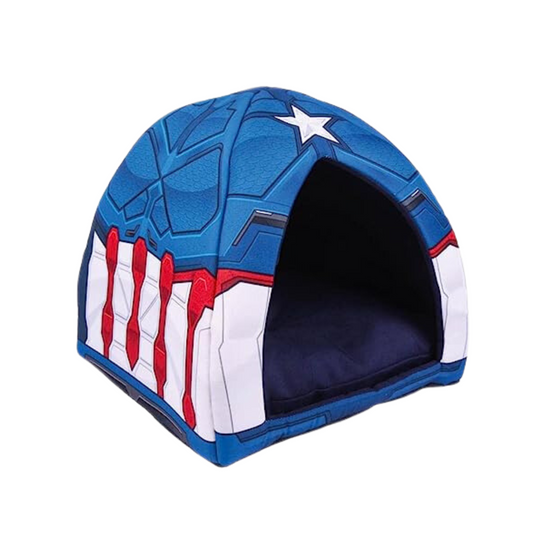 Captain America Dog & Cat Cave Bed