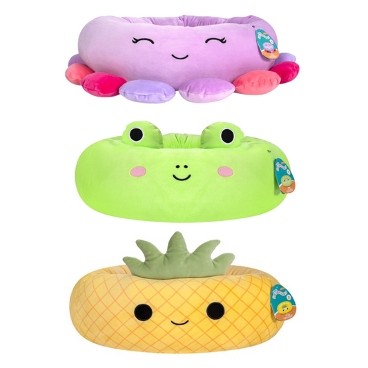 Squishmallows Dog Bed Available In Maui the Pineapple, Wendy the Frog & Beula the Octopus, Medium (24")