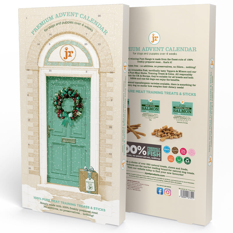 Pure Salmon Advent Calendar - front and back