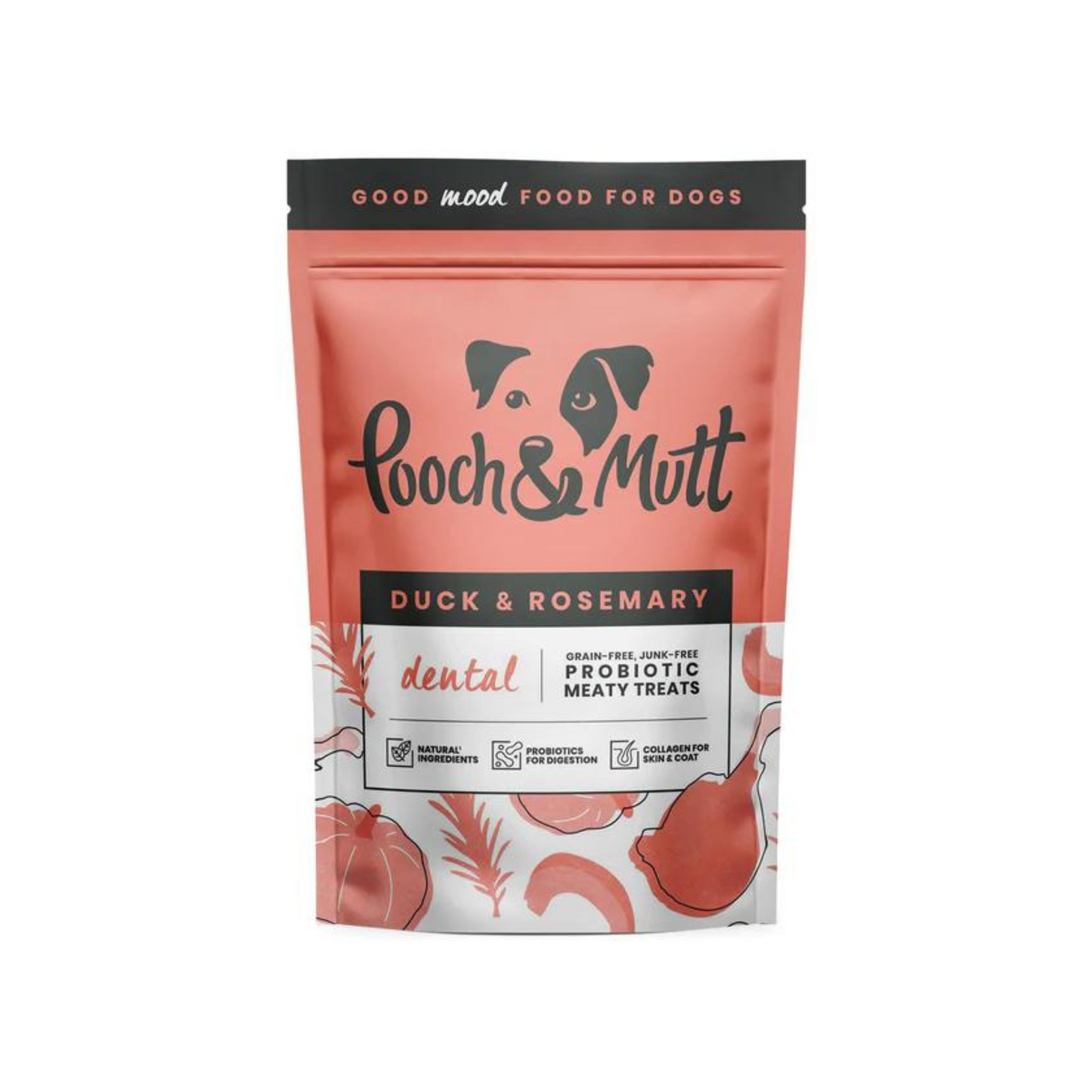 Pooch & Mutt Dental Probiotic Meaty Treats Duck and Rosemary 120g