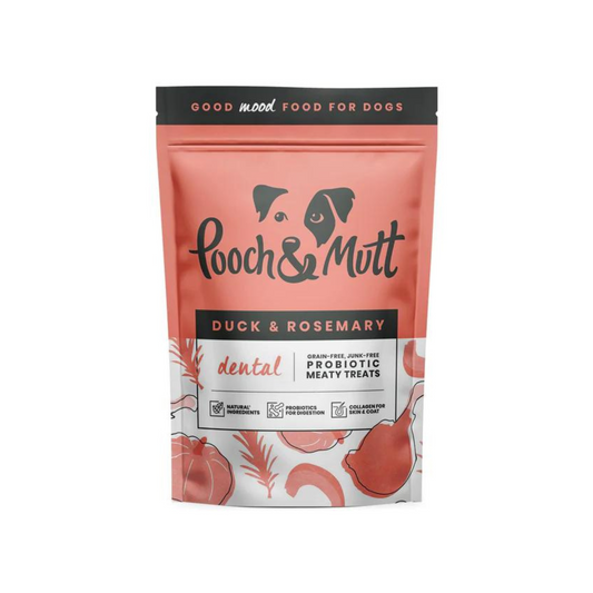 Pooch & Mutt Dental Probiotic Meaty Treats Duck and Rosemary, 120g