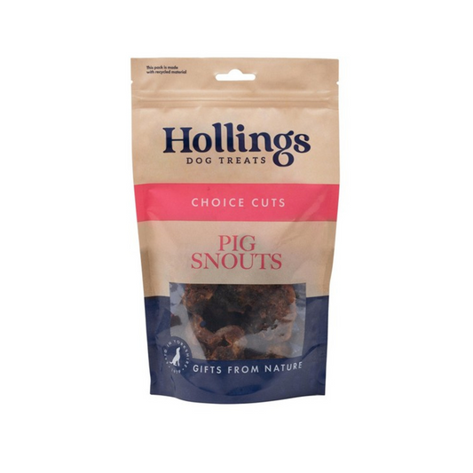 Hollings 100% Natural Pig Snouts, 120g