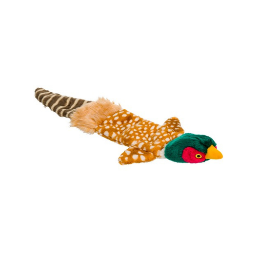 House of Paws Plush Pheasant Multi Squeaker Dog Toy