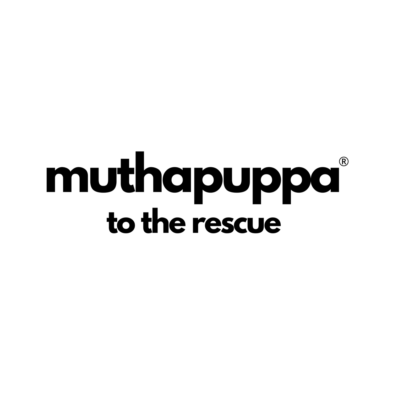 muthapuppa logo with tagline to the rescue