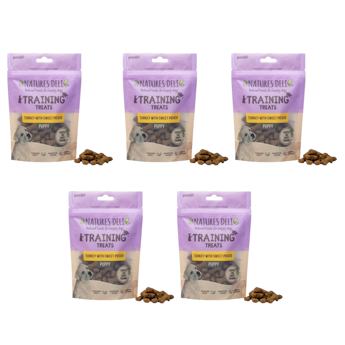 Natures Deli Puppy Training Treats Turkey With Sweet Potato 100g