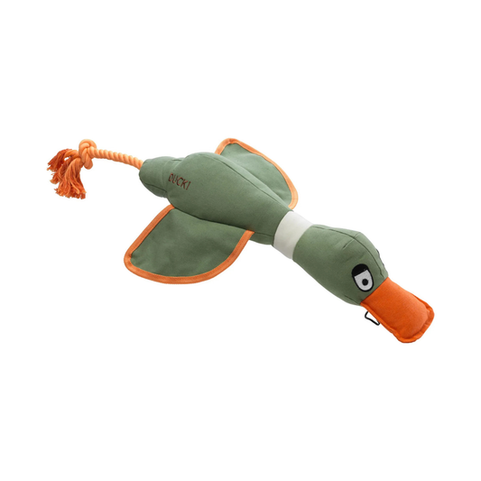 House of Paws Khaki XL Duck Canvas Thrower Dog Toy