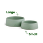 Beco Steady non-slip recycled dog bowl, Large size, in blue, green and pink