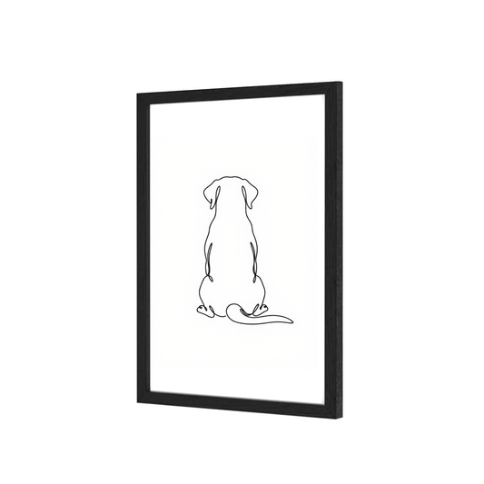 Black A5 picture frame with perspex front