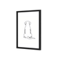 Black A5 picture frame with perspex front