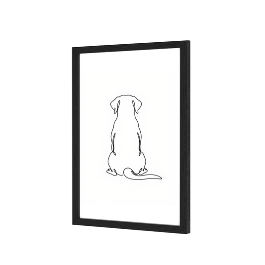 Black A5 picture frame, detail