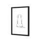 Black A5 picture frame, detail