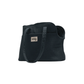 By Teddy Bouclé Dog Carrier in Midnight black with matte gold hardware