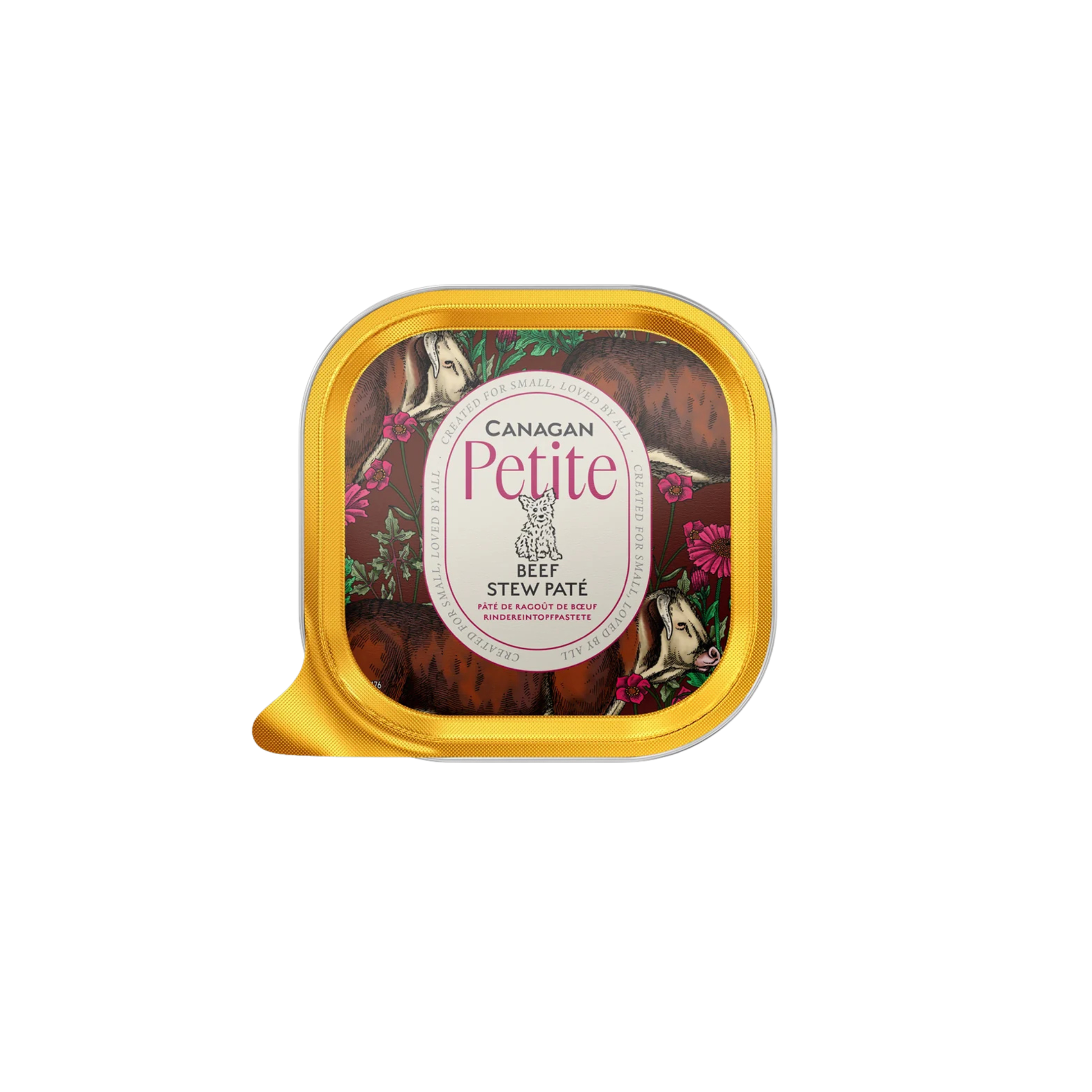 Canagan Petite Beef Stew Pate wet food for small dogs, 100g tray