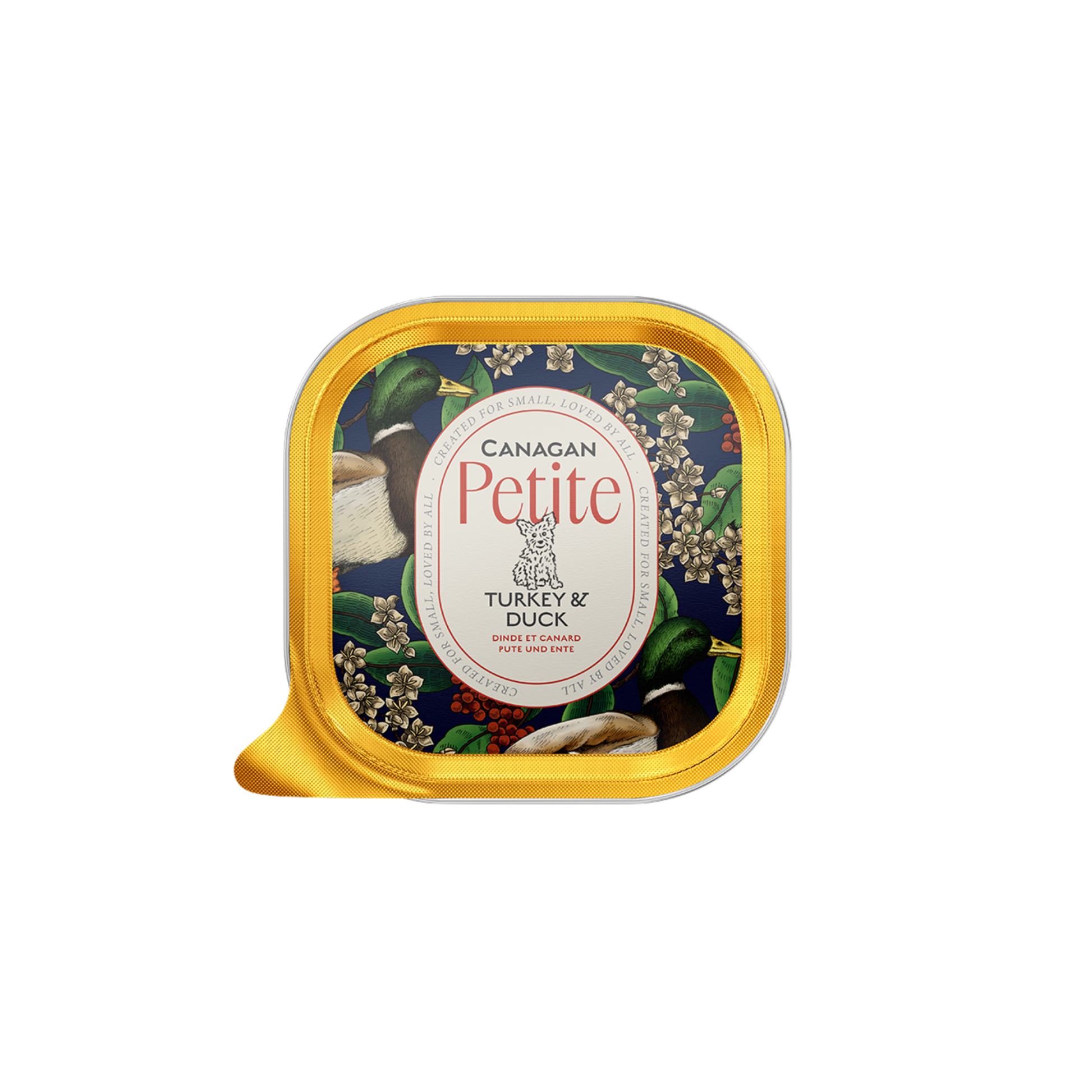 Canagan Petite Turkey with Duck Pate wet food for small dogs, 100g tray
