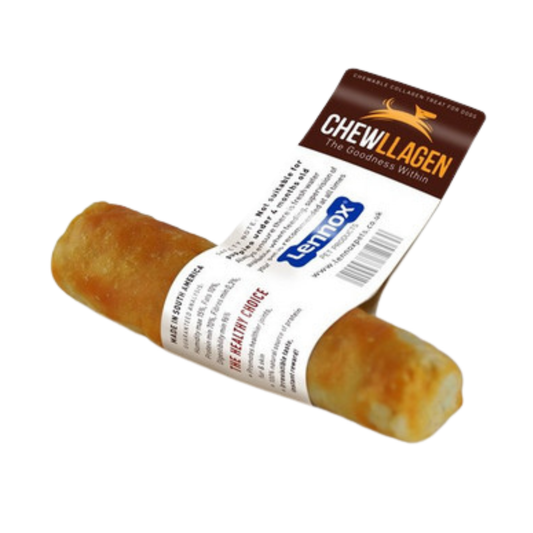 Chewllagen Collagen Dog Chew Roll, Chicken Flavour, 5 inch