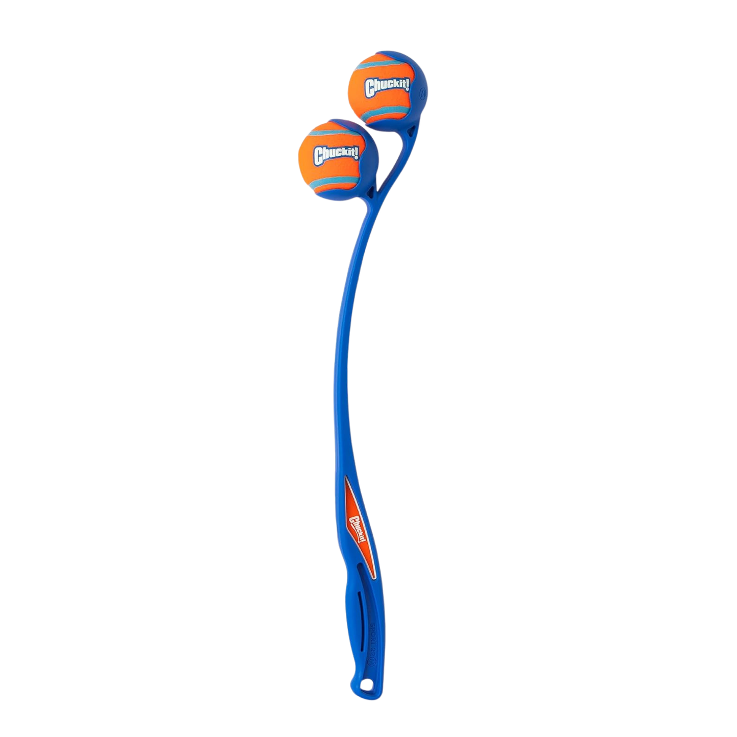 Chuckit! Duo double ball launcher, medium 22 inch, with two tennis balls