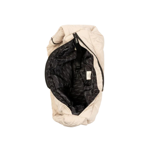FuzzYard Life Sling Dog Carrier in sandstone, alternate view