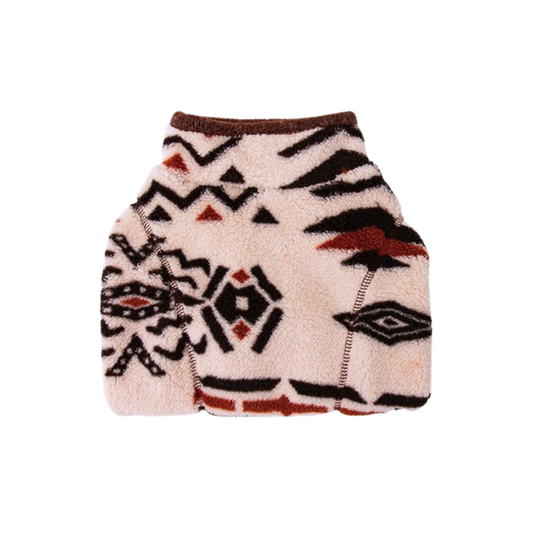 Great & Small Country Adventure retro cream fleece dog jumper