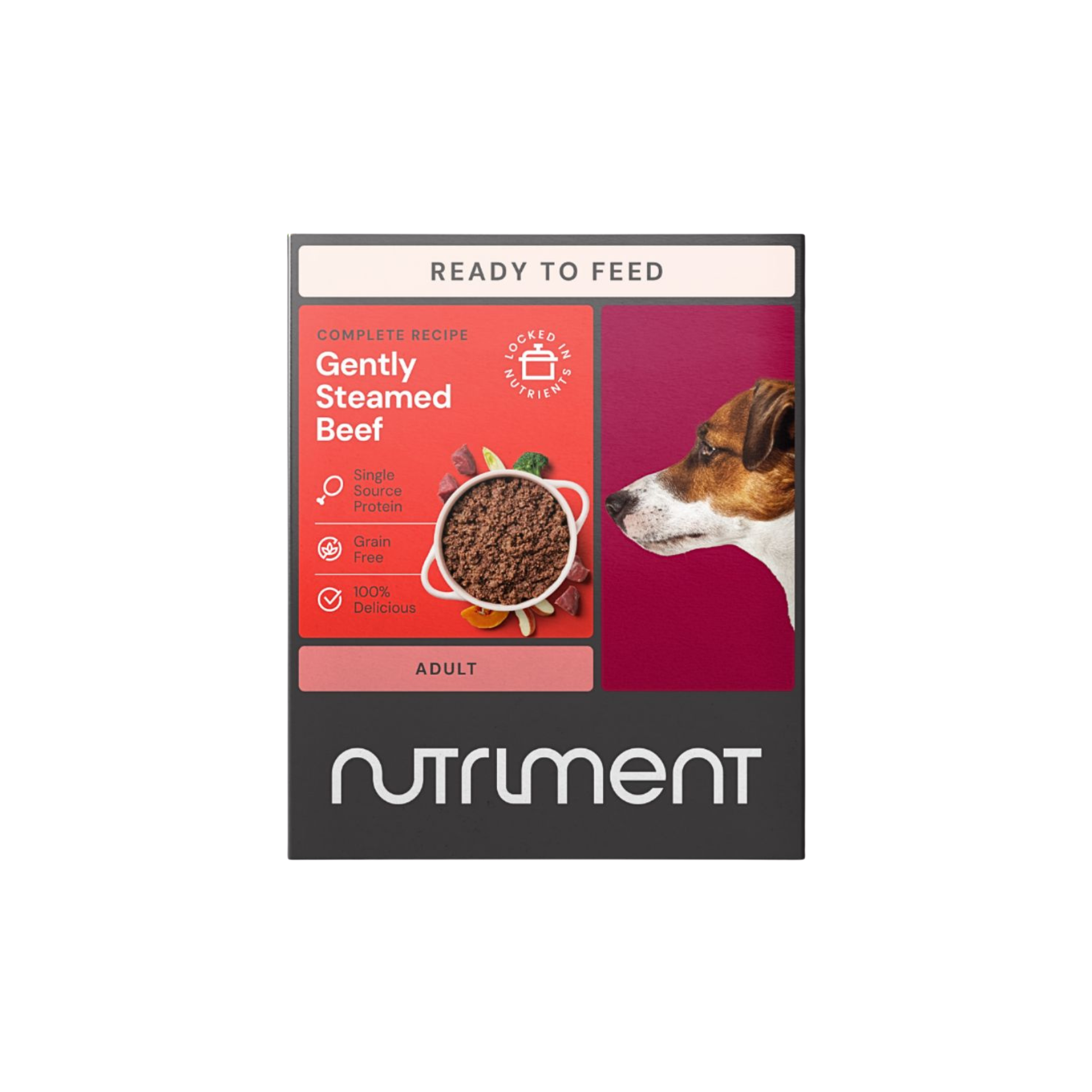 Nutriment Gently Steamed Food for Dogs, 395g tray