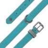 Sotnos Brights Tech Dog Collar in teal vegan leather