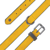 Sotnos Brights Tech Dog Collar in yellow vegan leather