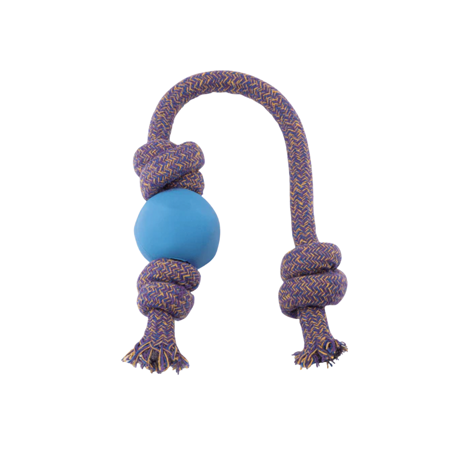 Beco Natural Rubber Ball on Rope Tug Toy Small & Large Blue, Pink, Green