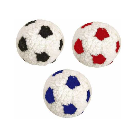 Football Dog Toy Soft Plush Fleece With Squeakers
