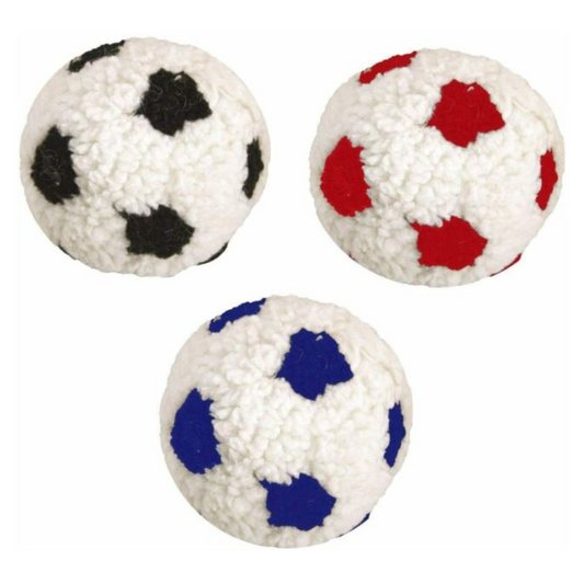 Football Dog Toy Soft Plush Fleece With Squeakers