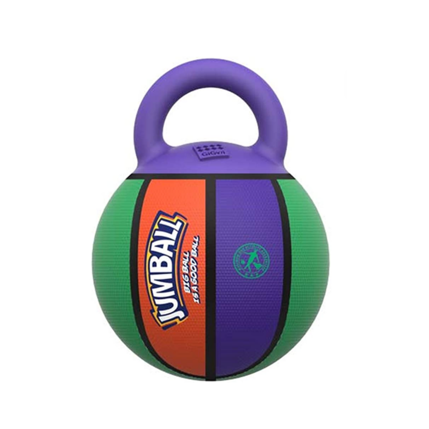 Gigwi Jumball Basketball With Rubber Handle Multi Colour Small & Large