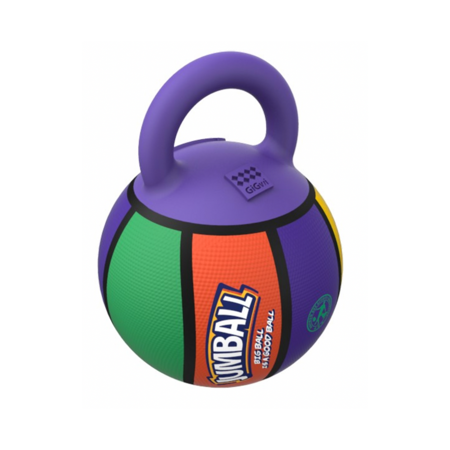 Gigwi Jumball Basketball With Rubber Handle Multi Colour Small & Large