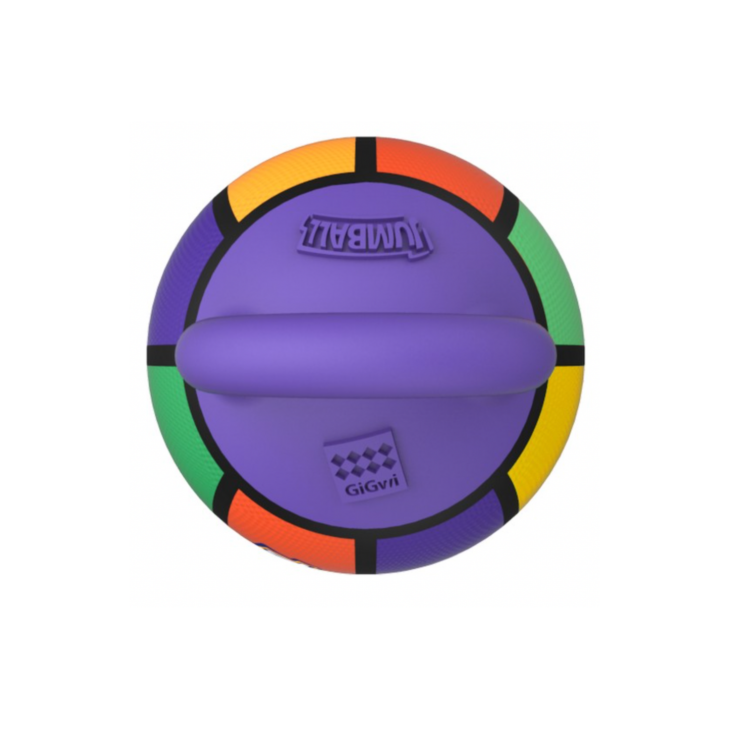 Gigwi Jumball Basketball With Rubber Handle Multi Colour Small & Large